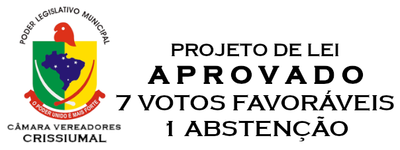 Aprovado 7 votos