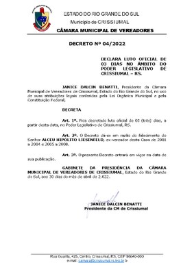 Decreto 004-2022