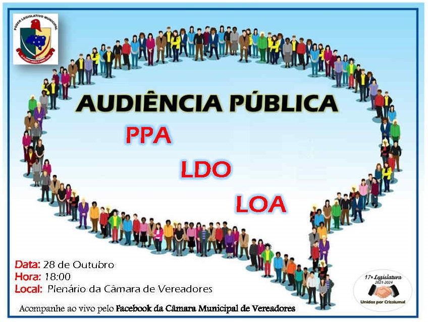 Audiência Pública - PPA -  LDO - LOA