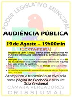 AUDIENCIA PUBLICA - PROJETO DE LEI 144/2022