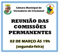 REUNIÃO COMISSÕES PERMAMENTES