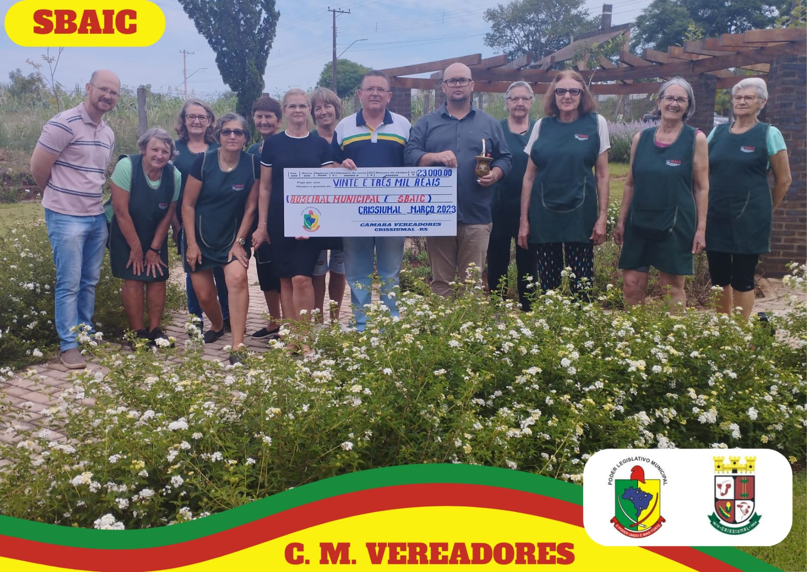 VEREADORES ESTIVERAM CONHECENDO O TRABALHO DO GRUPO TERAPIA DO CRAS NA PRAÇA LINDOLFO SCHMIDT E NA SBAIC